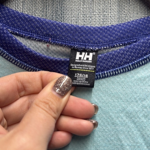 🇺🇸 Helly Hansen Blue and Purple Long Sleeve Shirt size large - Picture 5 of 8